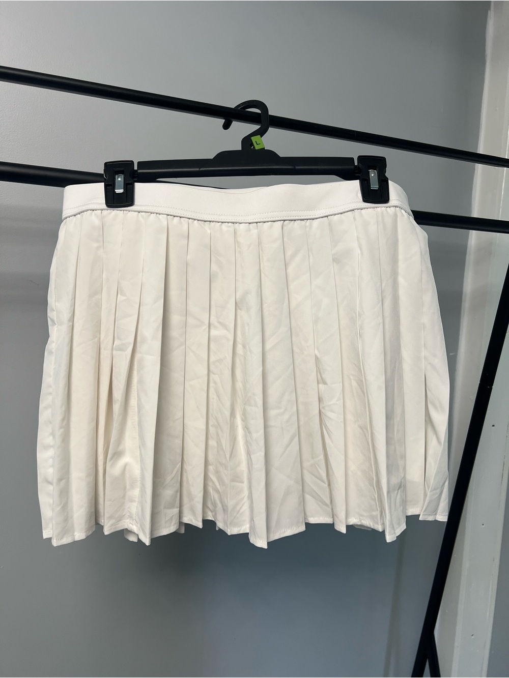 No Boundaries White Pleated Skater Skirt